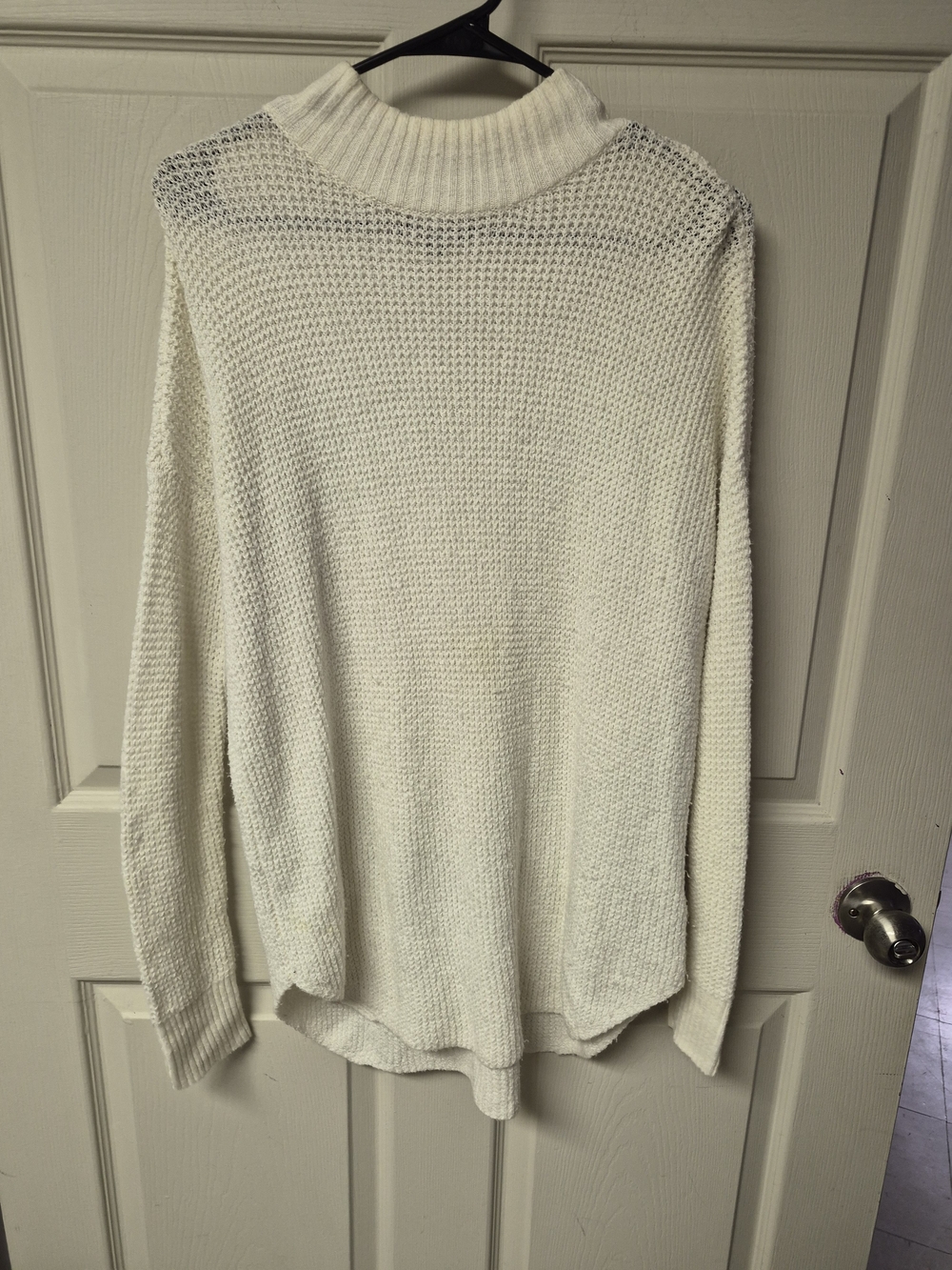 American Eagle Outfitters Cream Knit Turtleneck Sweater